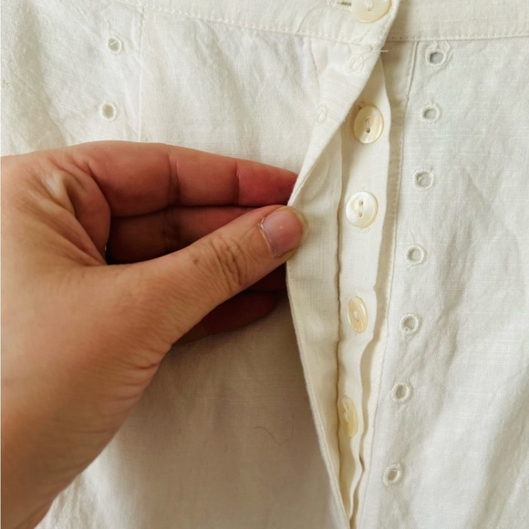 NWT st. roche ivory/ white eyelet polly midi skirt size extra small xs - Picture 5 of 11